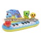 Medium plastic children electronic toy piano with microphone